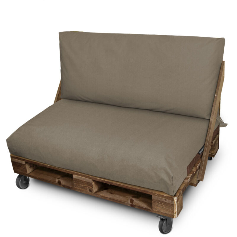 Happers - Housse coussin palette d'extérieur Siège 80x80x20 Sans Garnissage Sable Naylim Mate