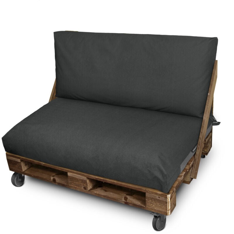 Housse coussin palette d'extérieur Siège et/ou Dossier 120x60x20 Sans Garnissage Gris Naylim Mate Happers