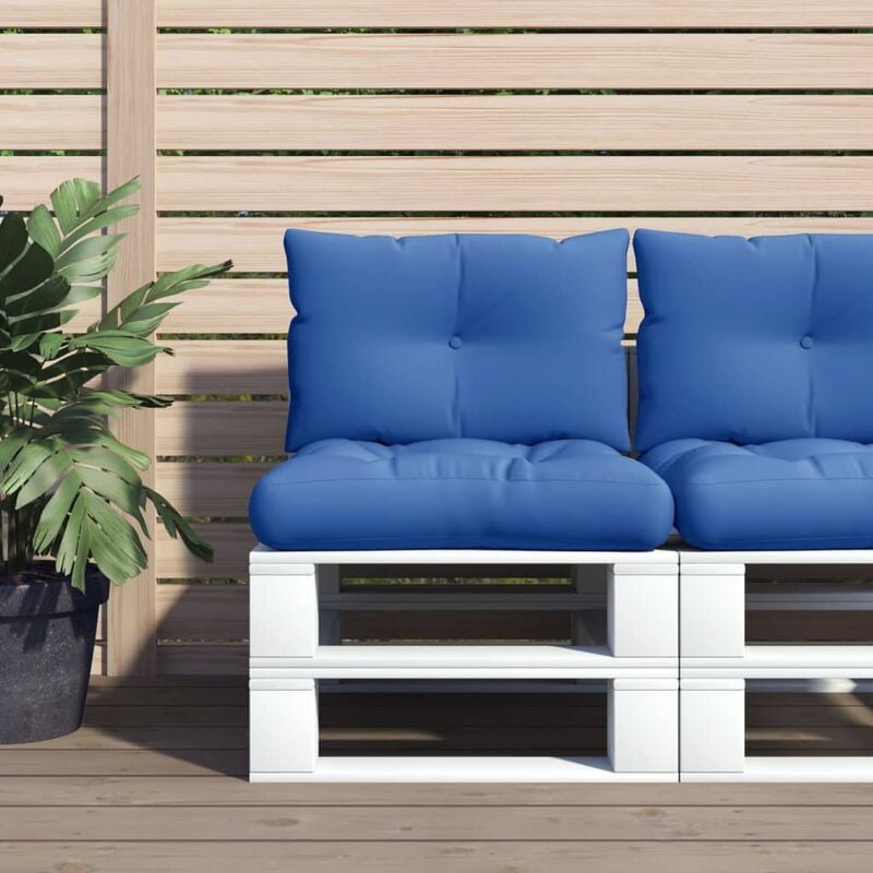 

Cojines para sofá de palets 2 unidades tela azul klein - Azul