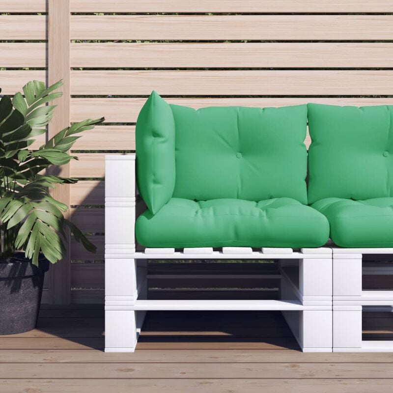 

Cojines para sofá de palets 3 unidades tela verde - Verde