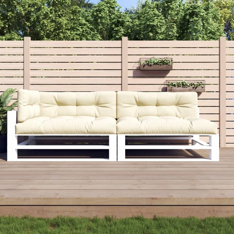 

Cojines para sofá de palets 5 piezas color crema - Crema