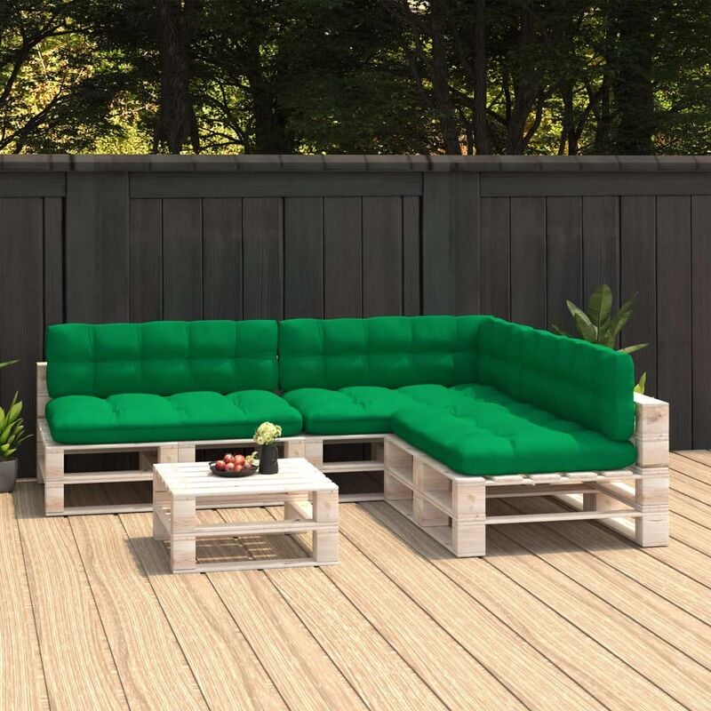 

Cojines para sofá de palets 7 piezas verde - Verde