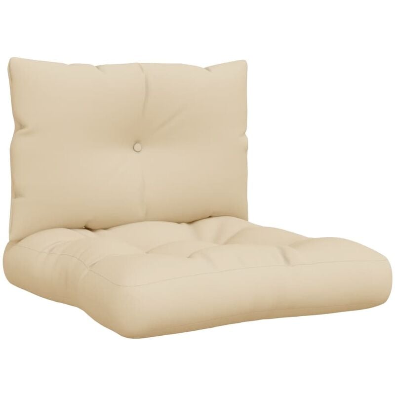 

Cojines para sofá de palés 2 piezas tela beige - Beige