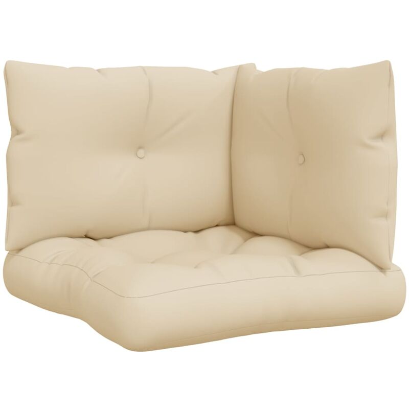 

Cojines para sofá de palés 3 piezas tela beige - Beige