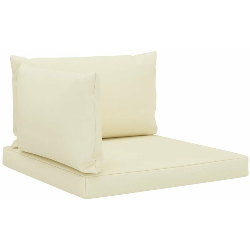 

Cojines para sofa de pales 3 piezas tela color crema