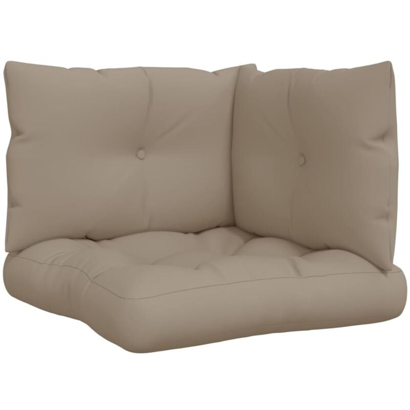 

Cojines para sofá de palés 3 piezas tela gris taupe - Gris Topo - Vidaxl