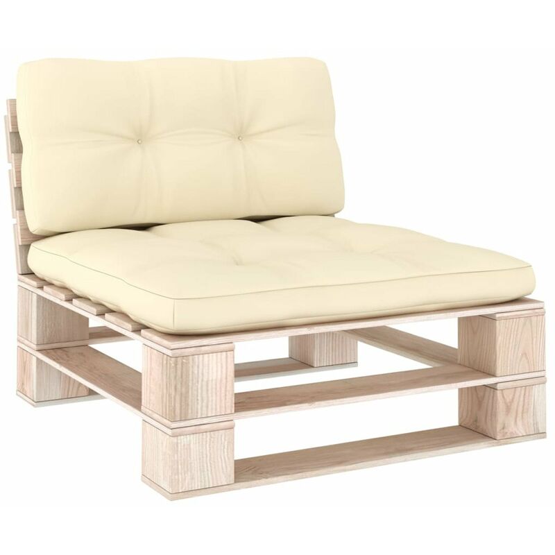 

Cojines para sofa de palets 2 piezas color crema