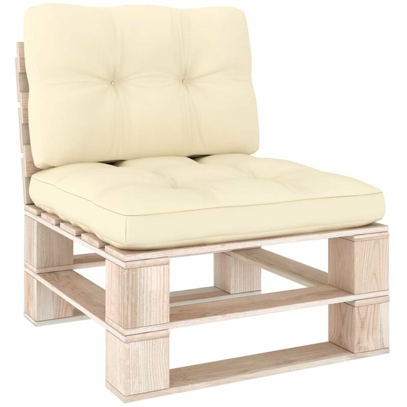 

Cojines para sofa de palets 2 piezas color crema