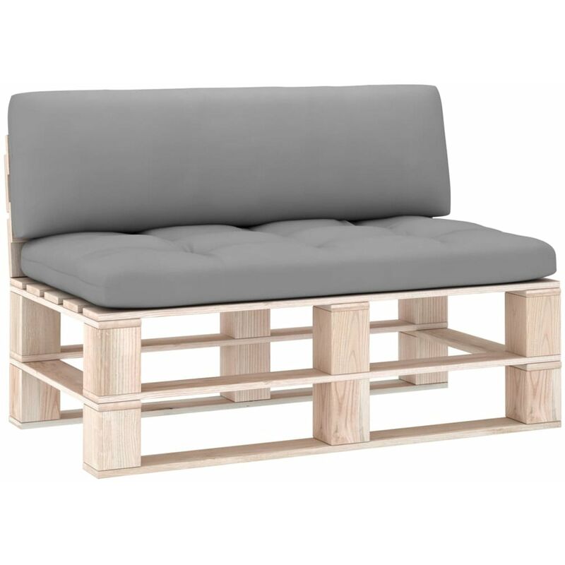 

Happyshopping - Cojines para sofa de palets 2 piezas gris