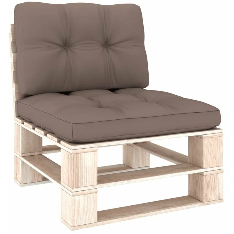 

Cojines para sofa de palets 2 piezas gris taupe