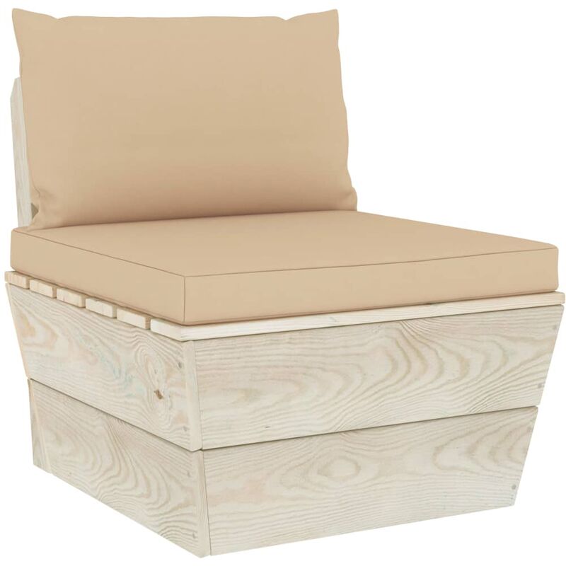 

Cojines para sofá de palets 2 piezas tela beige