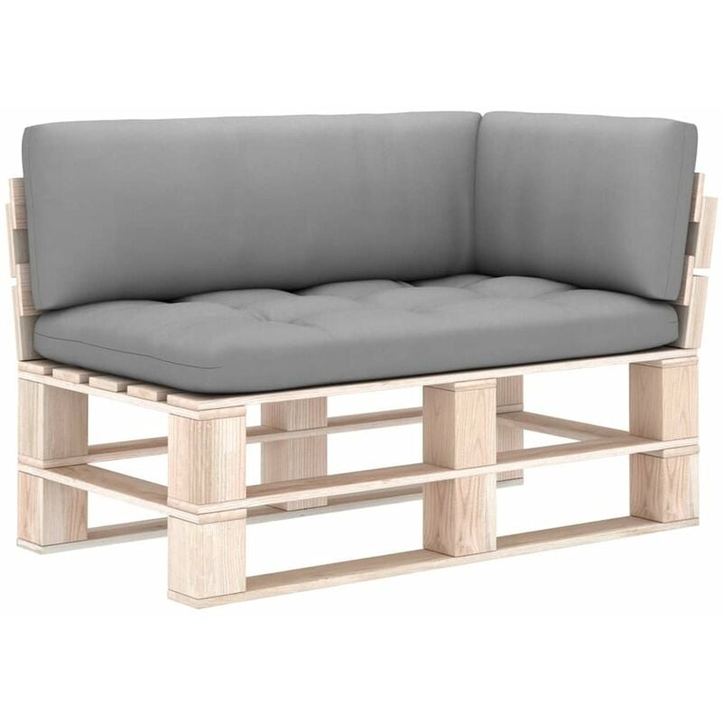 

Cojines para sofa de palets 3 piezas gris