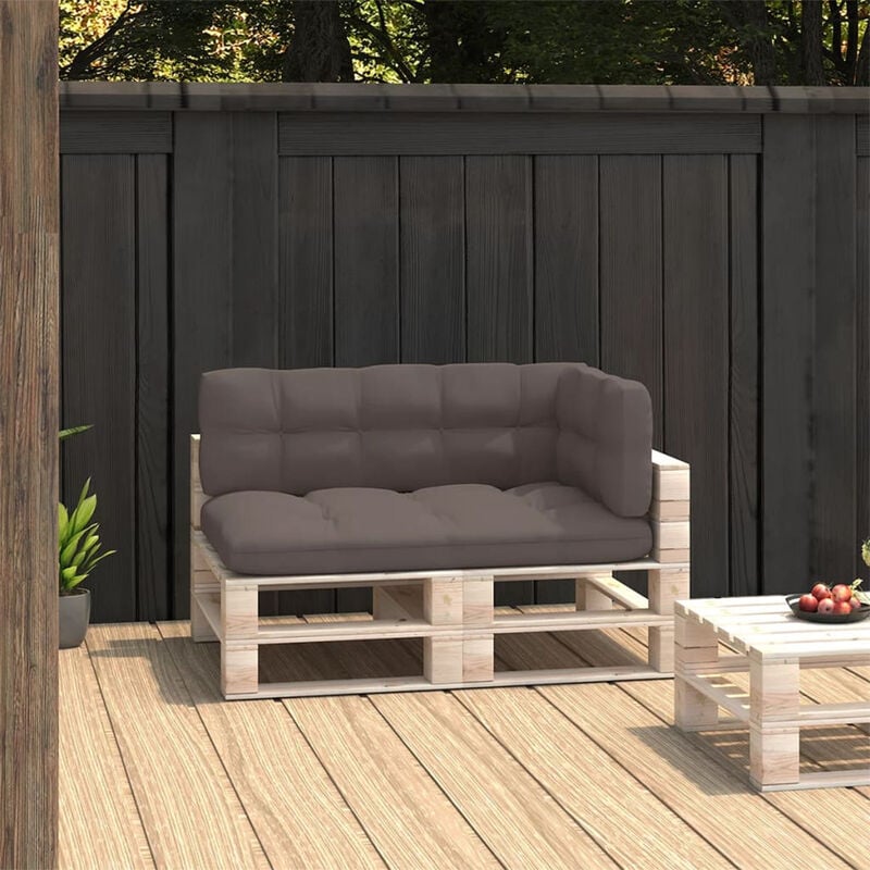 

Cojines para sofa de palets 3 piezas gris taupe