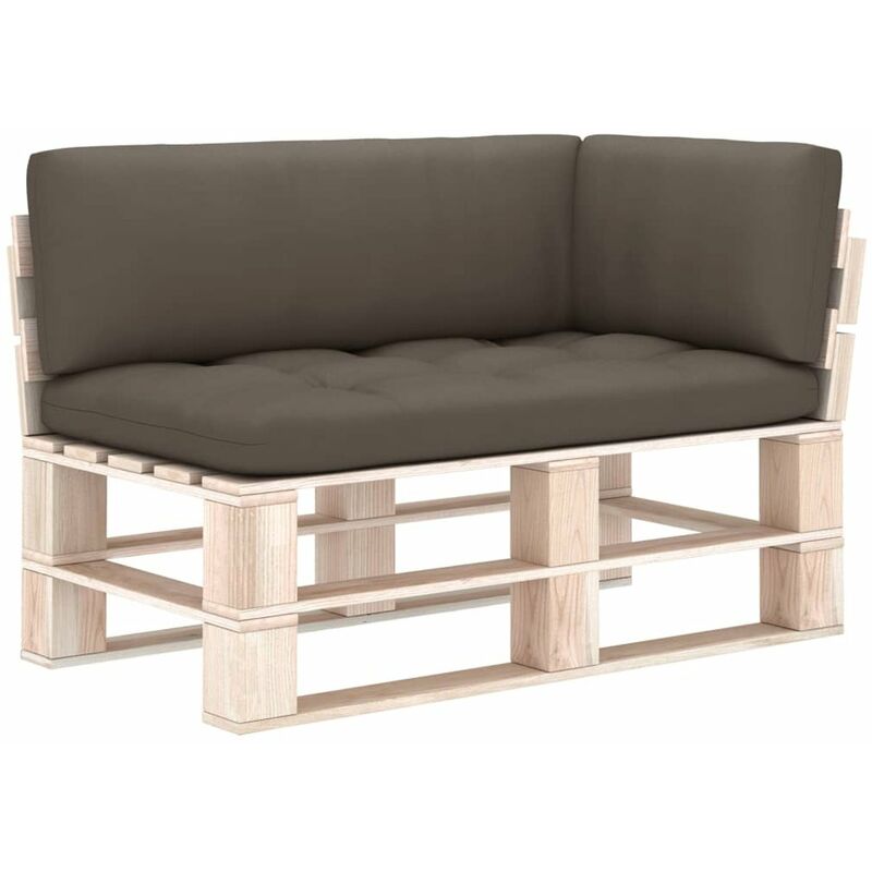 

Cojines para sofa de palets 3 piezas gris taupe