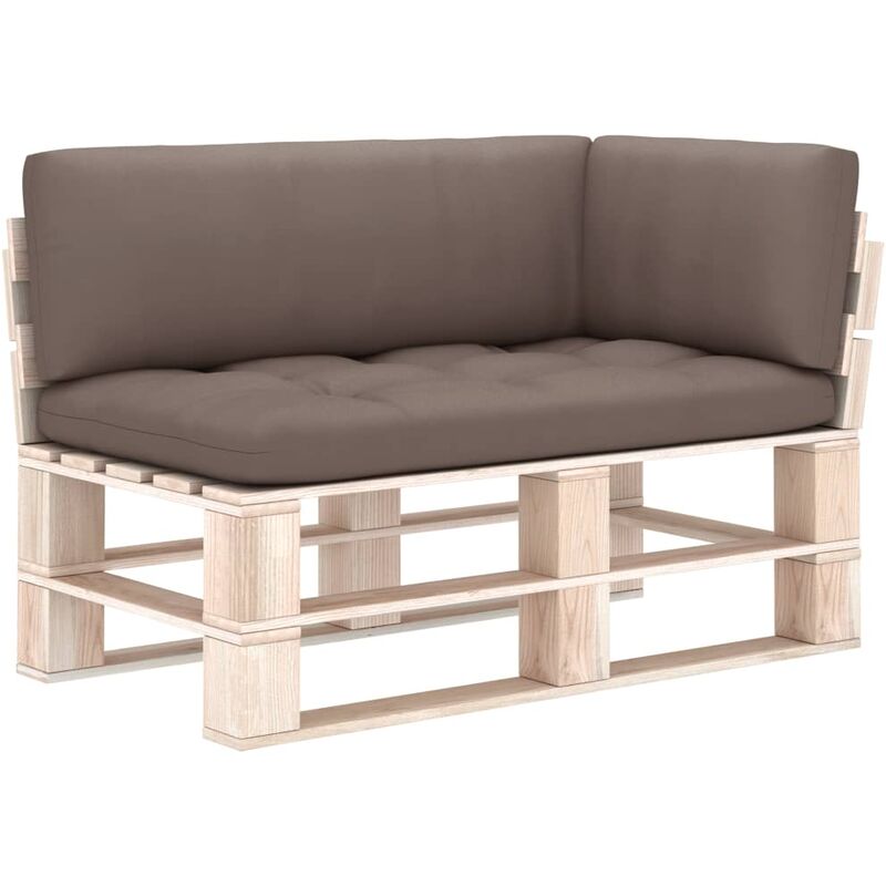 

Cojines para sofá de palets 3 piezas gris taupe