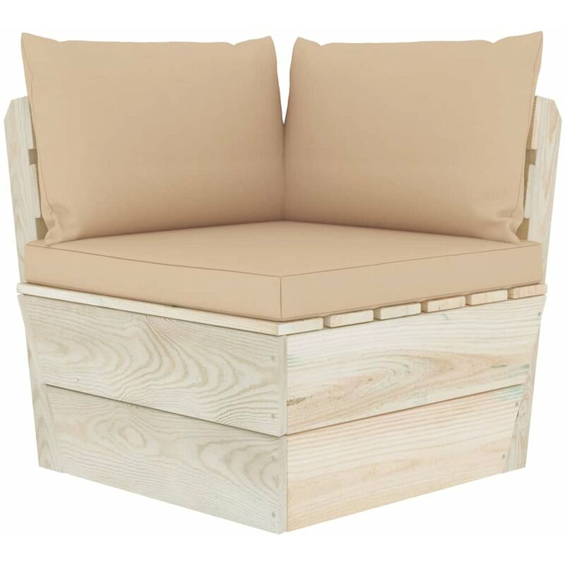 

Cojines para sofa de palets 3 piezas tela beige