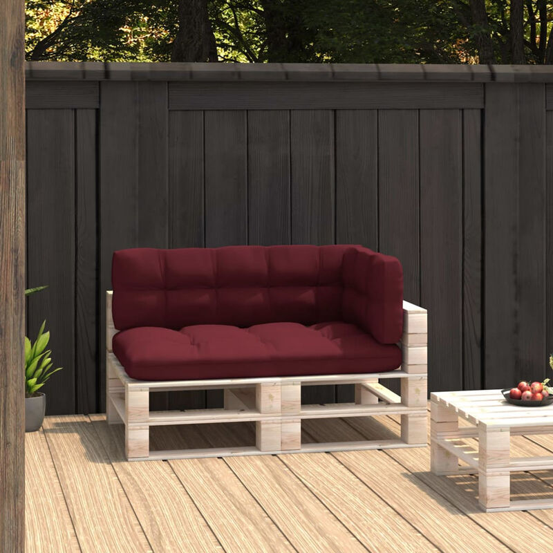 

Cojines para sofa de palets 3 unidades rojo vino tinto