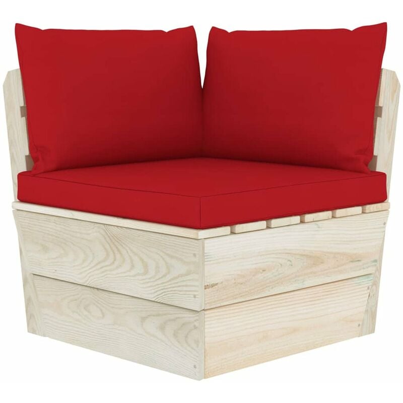

Cojines para sofa de palets 3 unidades tela rojo