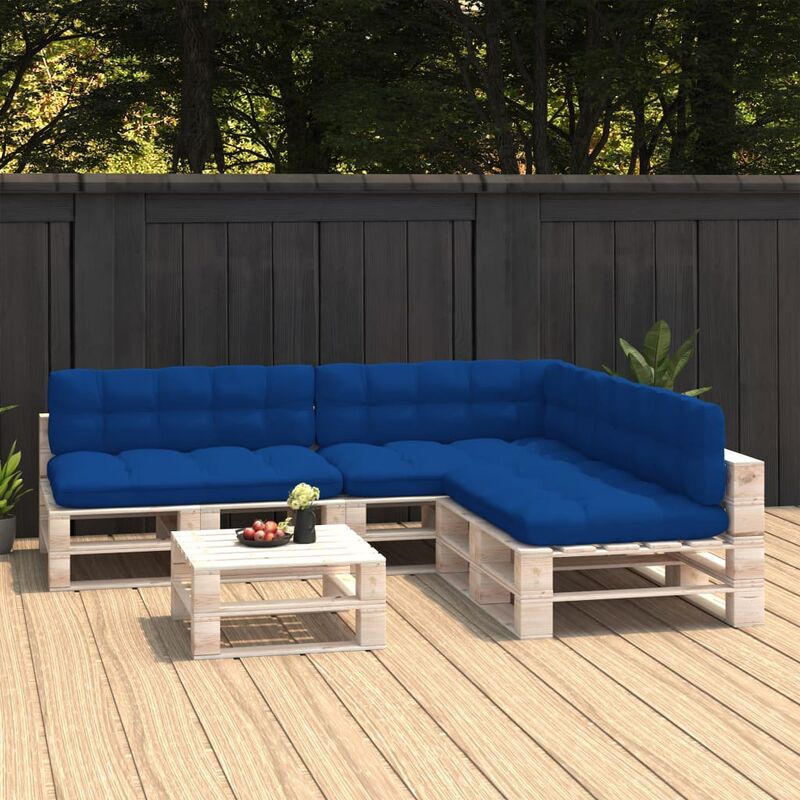 

Cojines para sofá de palets 7 unidades azul klein