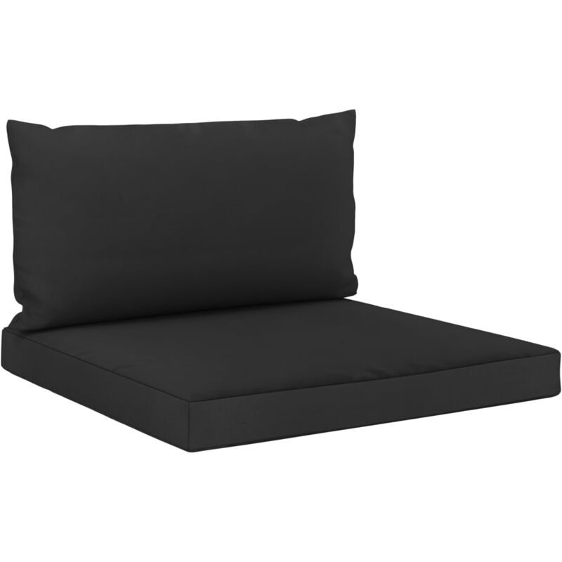 

Cojines para sofás de palés 2 piezas tela negro - Negro - Vidaxl