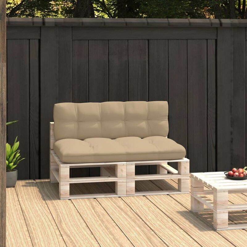 

Happyshopping - Cojines para sofas de palets 2 piezas beige