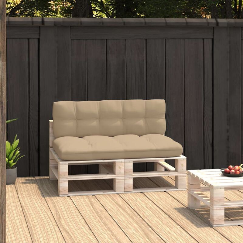 

Cojines para sofás de palets 2 piezas beige