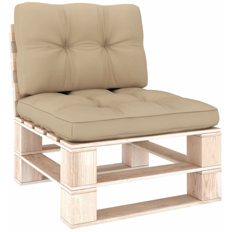 

Cojines para sofás de palets 2 piezas beige