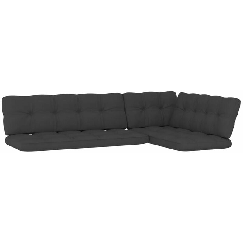 

Cojines para sofas de palets 5 piezas gris antracita