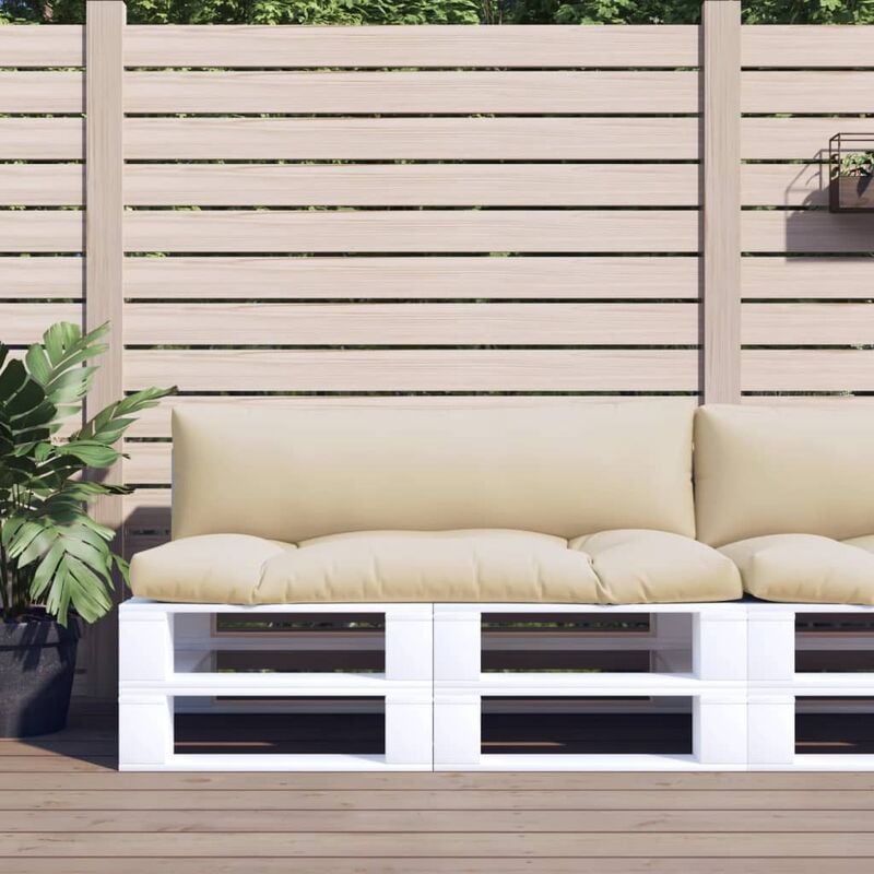 

Cojines para sofás de palets 2 piezas beige - Beige