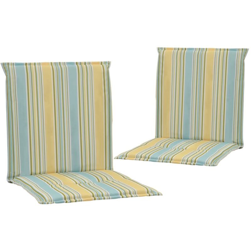 

vidaXL Cojines sillas de jardín 2 unidades multicolor 100x50x3 cm - Multicolor