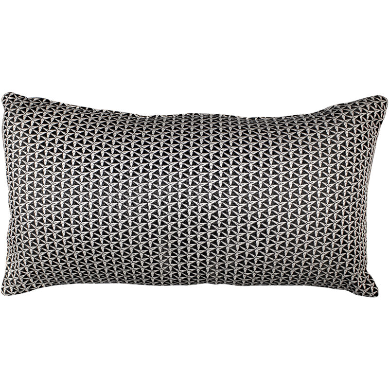

Cojín con Relleno con Estampado Geométrico Breda Kuatéh Crudo y Negro 55x30 cm