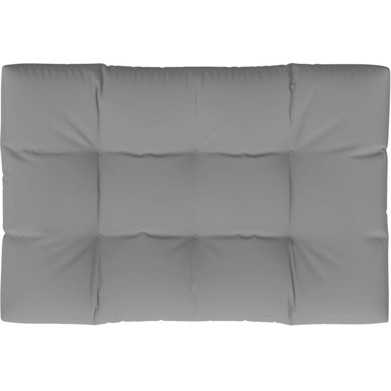 

Cojín de asiento tapizado gris 120x80x10 cm - Gris