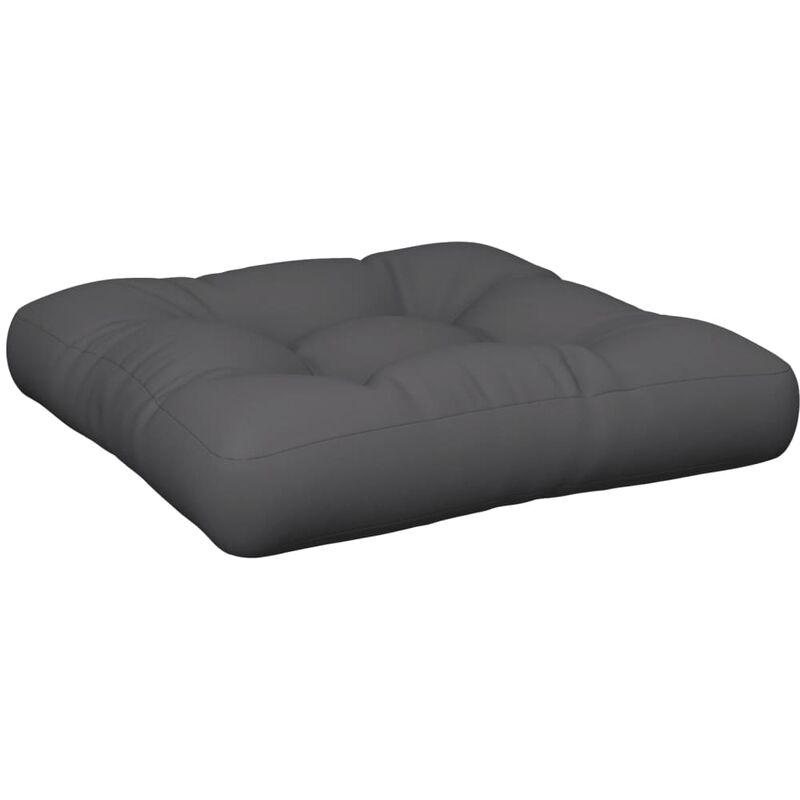 

Cojín de asiento tapizado gris 60x60x10 cm - Gris