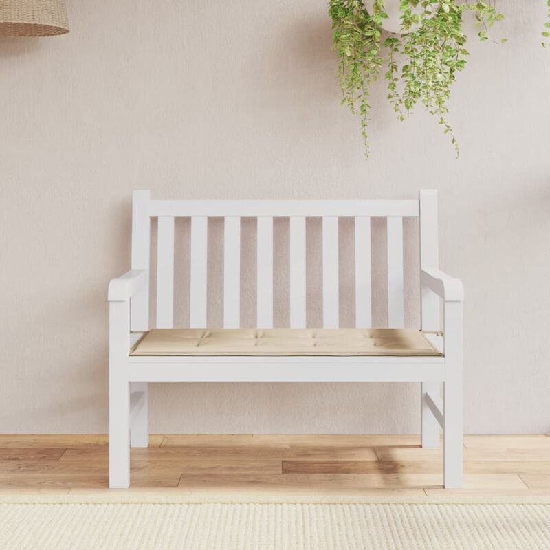 

Cojín de banco de jardín beige 100x50x3 cm - Beige
