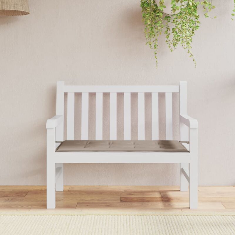 

Cojín de banco de jardín gris topo 120x50x3 cm - Marrón