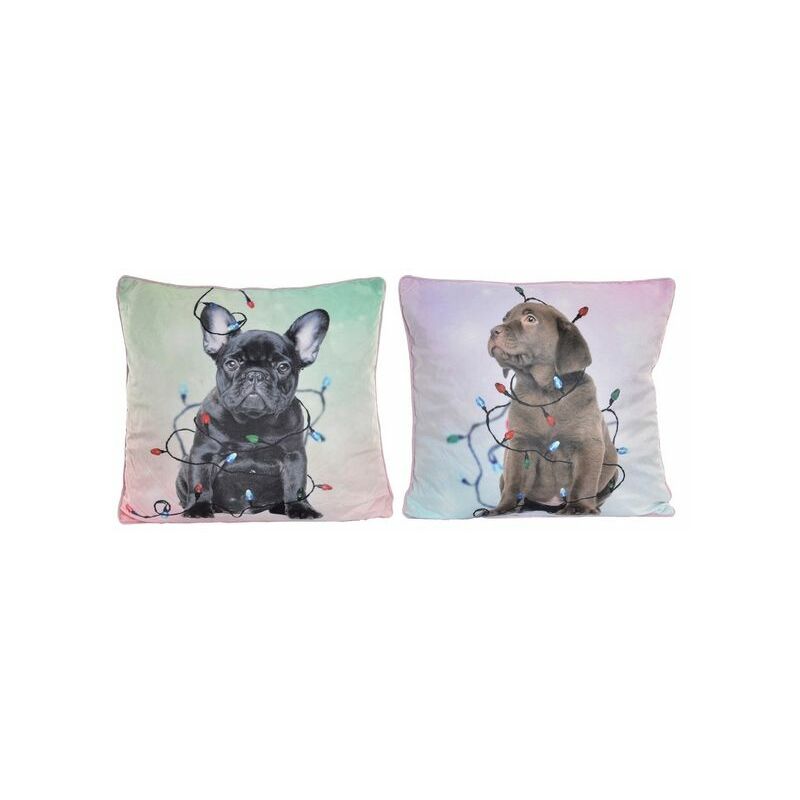 

Cojín dkd home decor perro (45 x 45 cm) (2 pcs) - Rogal