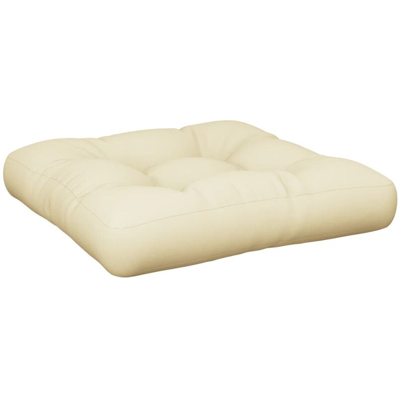 

Cojín para asientos de palés color arena 58x58x10 cm poliéster - Beige