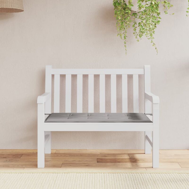 

Cojín para banco de jardín gris 100x50x3 cm - Gris