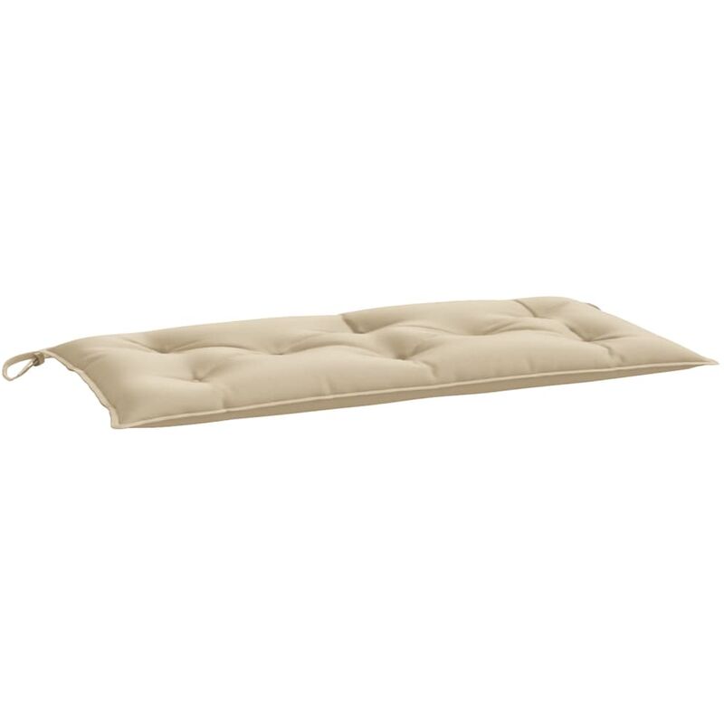 

Cojín para banco de jardín tela beige 100x50x7 cm - Beige