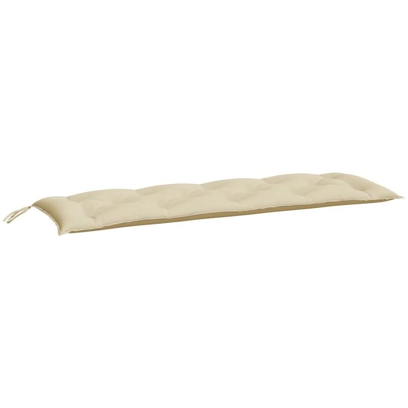

Cojín para banco de jardín tela beige 150x50x7 cm - Beige