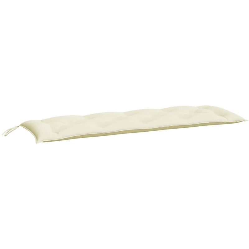 

Cojín para banco de jardín tela blanco crema 150x50x7 cm - Crema
