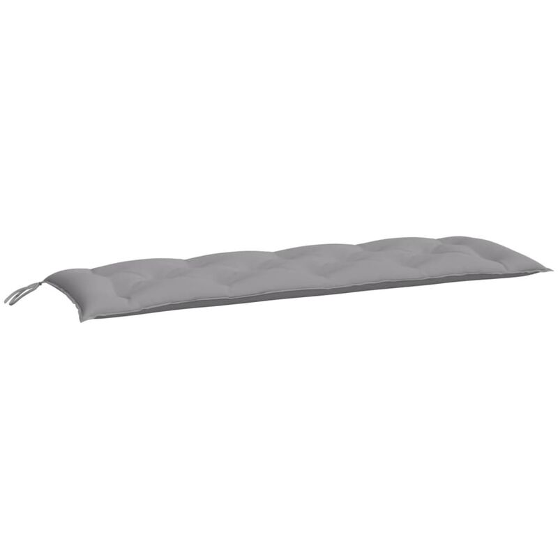

Cojín para banco de jardín tela gris 150x50x7 cm - Gris
