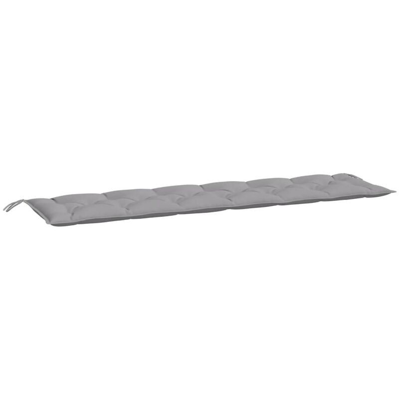 

Cojín para banco de jardín tela gris 200x50x7 cm - Gris
