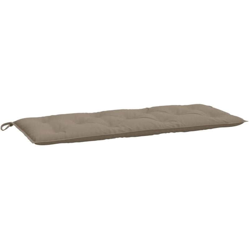 

Cojín para banco de jardín tela gris taupe 120x50x7 cm - Gris Topo