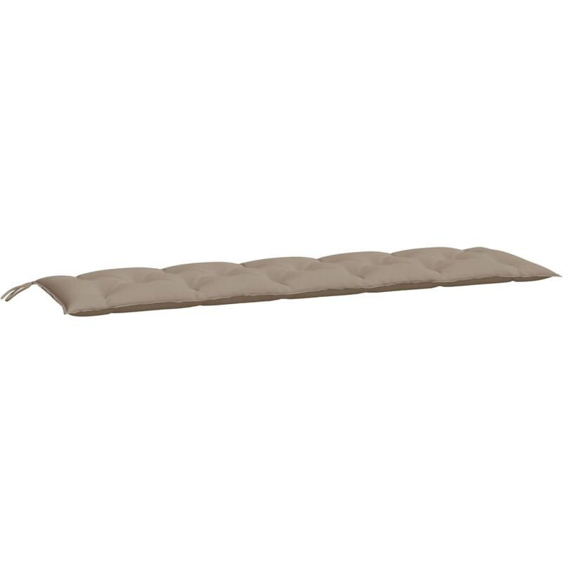 

Cojín para banco de jardín tela gris taupe 180x50x7 cm - Gris Topo
