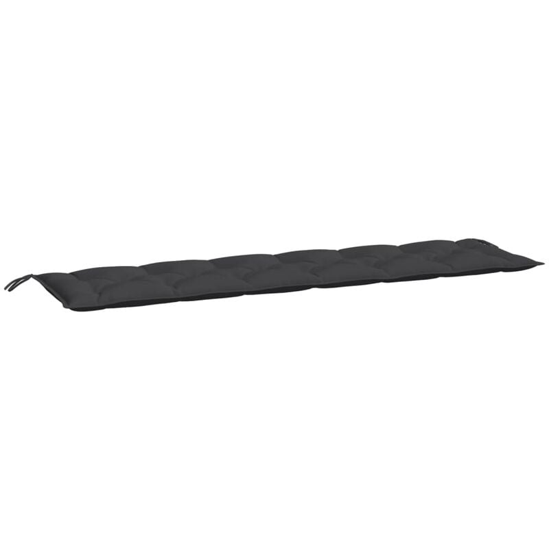

Cojín para banco de jardín tela negro 200x50x7 cm - Negro