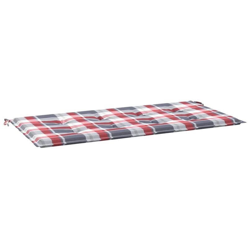 

Cojín para banco de jardín tela patrón cuadros rojos 120x50x4 cm - Multicolor