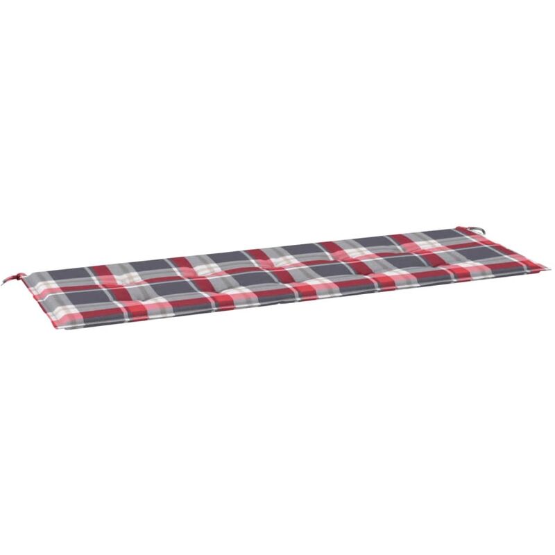 

Cojín para banco de jardín tela patrón cuadros rojos 150x50x4 cm - Multicolor