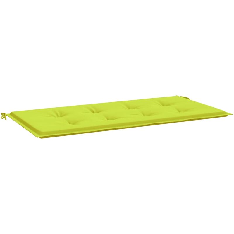 

Cojín para banco de jardín tela verde brillante 100x50x4 cm - Verde