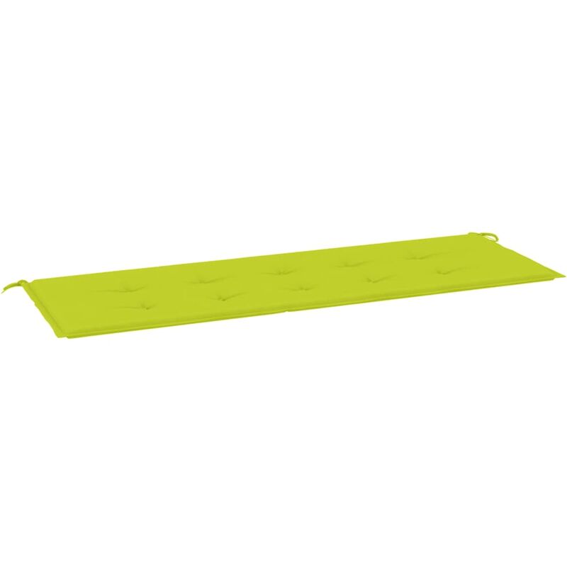 

Cojín para banco de jardín tela verde brillante 150x50x4 cm - Verde